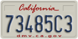 California, Commercial vehicles (12345A6)