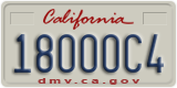 California, Commercial vehicles (12345A6)