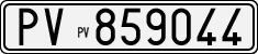 License plate of Italy, Cars (1927 year series)