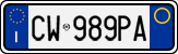 License plate of Italy, Cars (1994 year series)