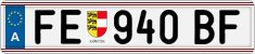 License plate of Austria, Regular plates