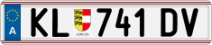 License plate of Austria, Regular plates