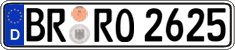 German license plate, Regular plates