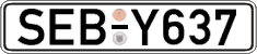 German license plate, Regular plates