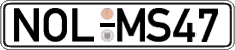 German license plate, Regular plates