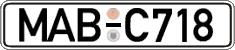 German license plate, Regular plates