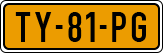 License plate of the Netherlands, Cars