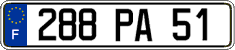 French license plate, FNI