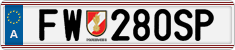 License plate of Austria, Official services and consulates