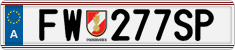 License plate of Austria, Official services and consulates