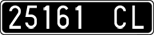 License plate of Italy, Cars (1927 year series)
