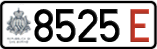 License plate of San Marino, Temporary (E 1234/1234 E)