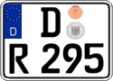 German license plate, Regular plates