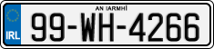 License plate of Ireland, Regular plates