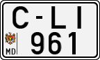 License plate of Moldova, Cars (1992)