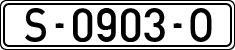 Номер Испании, Стандарт 1971 г.