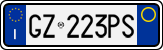 License plate of Italy, Cars (1994 year series)