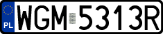 License plates of Poland, Regular car plates