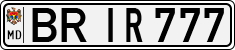 License plate of Moldova, Cars (1992)