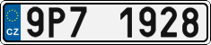 License plate of the Czech Republic, Cars (2001)