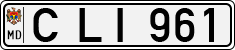 License plate of Moldova, Cars (1992)