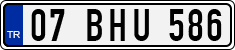 License plate of Turkey, Regular plates