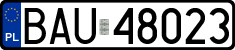License plates of Poland, Regular car plates