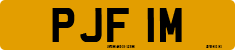 License plate of the United Kingdom, 1963 year system