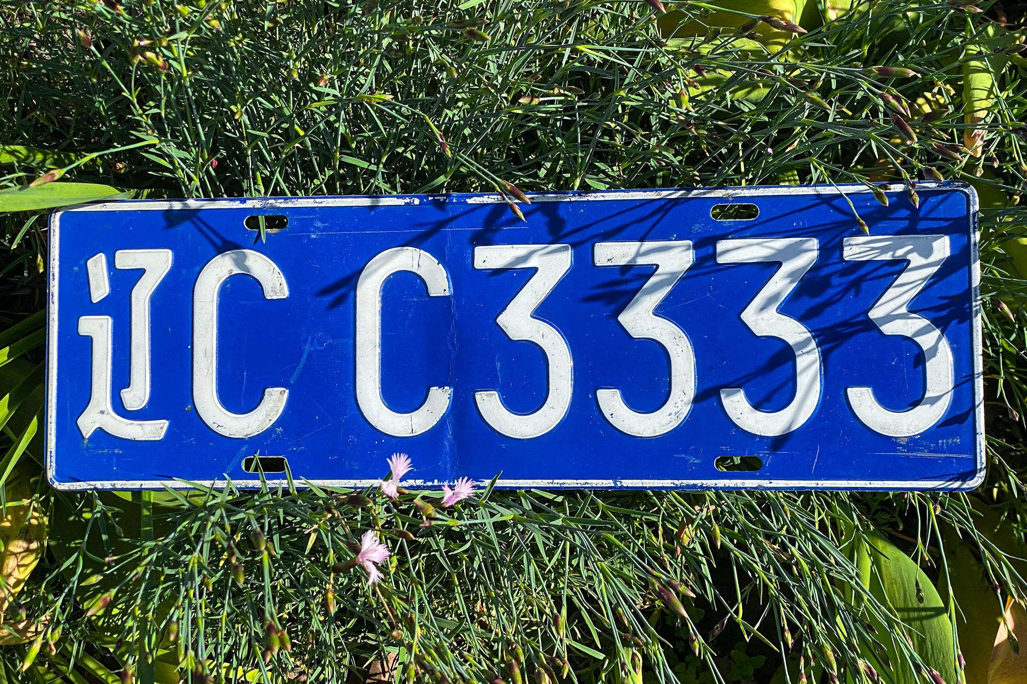 辽C·C3333, License plate without vehicle 