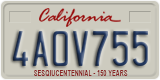California, Passenger Car (1ABC234)