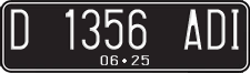 License plate of Indonesia, Regular plates