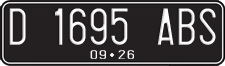 License plate of Indonesia, Regular plates