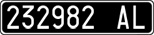 License plate of Italy, Cars (1927 year series)