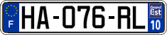 French license plate, SIV (ordinary)