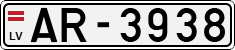 License plate of Latvia, Regular car plates