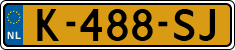 License plate of the Netherlands, Cars