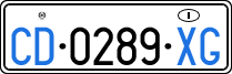 License plate of Italy, Diplomatic