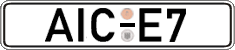 German license plate, Regular plates