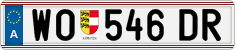 License plate of Austria, Regular plates