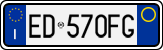 License plate of Italy, Cars (1994 year series)