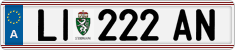 License plate of Austria, Regular plates