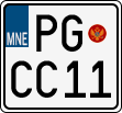 License plate of Montenegro, Motorcycles