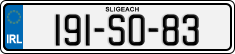 License plate of Ireland, Regular plates