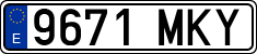 License plates of Spain, Ordinary (2000)