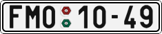 License plate of the Czech Republic, Cars (1960)