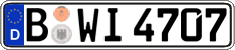 German license plate, Regular plates