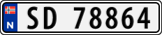 License plate of Norway, Cars