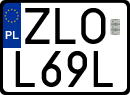 License plates of Poland, Special vehicles and motorcycles