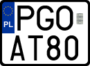 License plates of Poland, Special vehicles and motorcycles