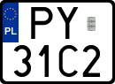 License plates of Poland, Special vehicles and motorcycles